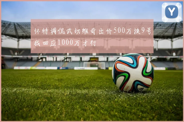 怀特调侃武切维奇出价500万换9号我回应1000万才行